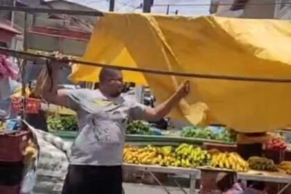 Em São Bernardo feirantes do bairro terra Nova II tiveram com as barracas.