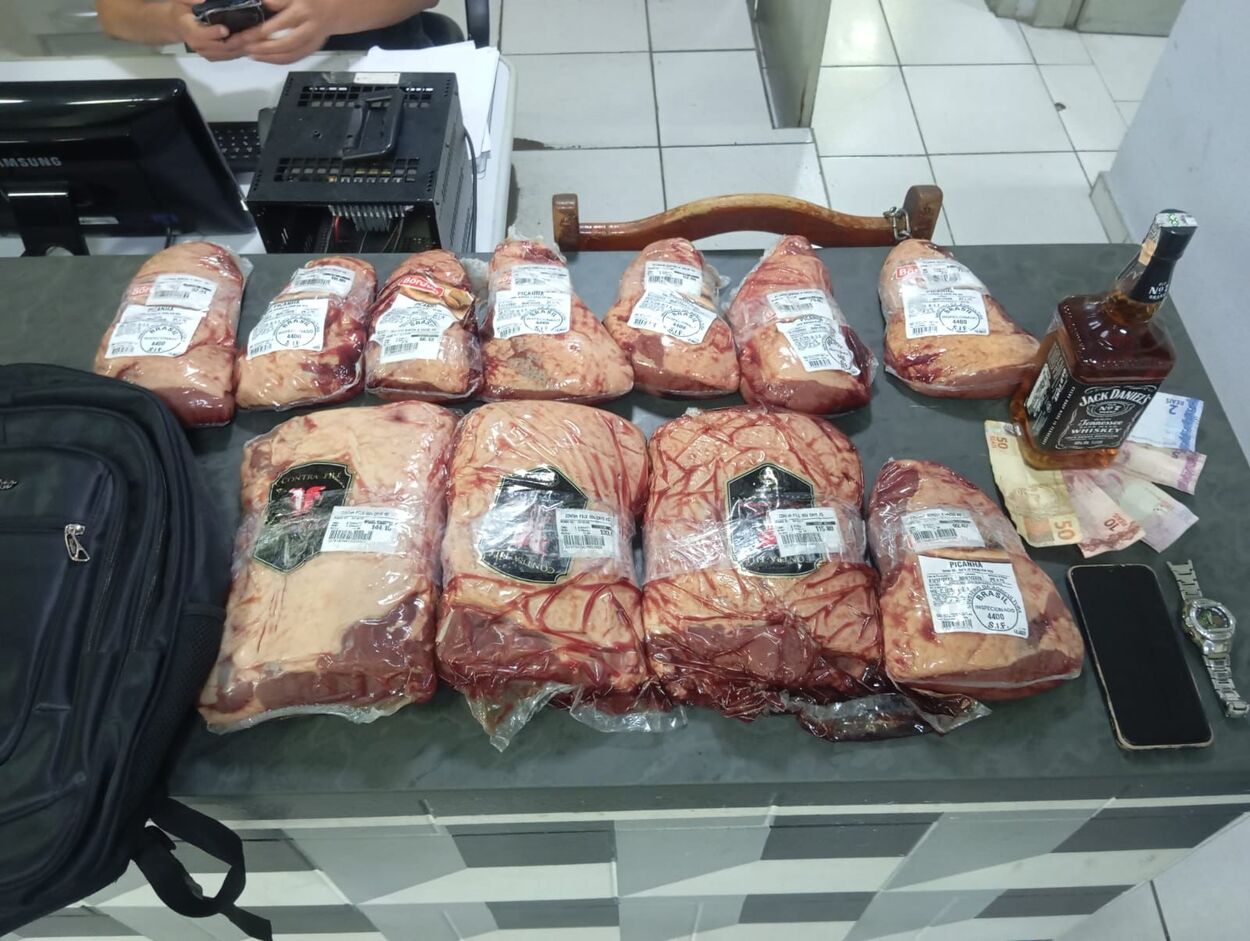 Ladrões de picanha e bebidas são presos em flagrante no Rudge Ramos, em SBC