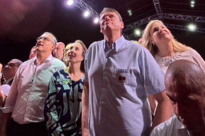 Governador passa o sábado em meio a embate político em São Bernardo. Foto: Juliana Finardi