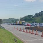Descida para o Litoral registra congestionamentos no Sistema Anchieta-Imigrantes