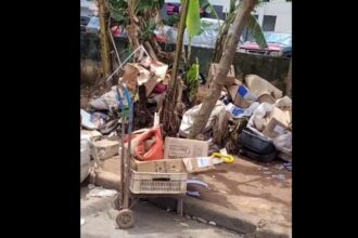 lixo na rua Sante Battistini