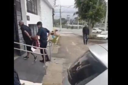 GCM de Ribeirão Pires prende homem que ameaçava companheira na Rua do Comércio