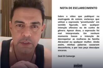 Zezé Di Camargo se retrata por termo usado em críticas às filhas de Silvio Santos