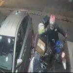 Câmera de segurança flagra furto de capacete em plena avenida em São Bernardo