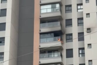Incêndio atinge apartamento na Avenida Senador Vergueiro, em São Bernardo