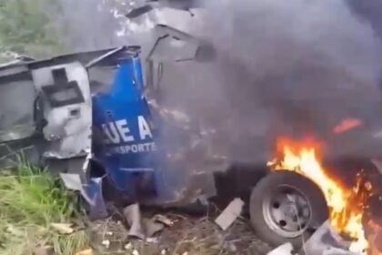 Criminosos explodem carro-forte em tentativa de assalto em Rodovia no interior de SP