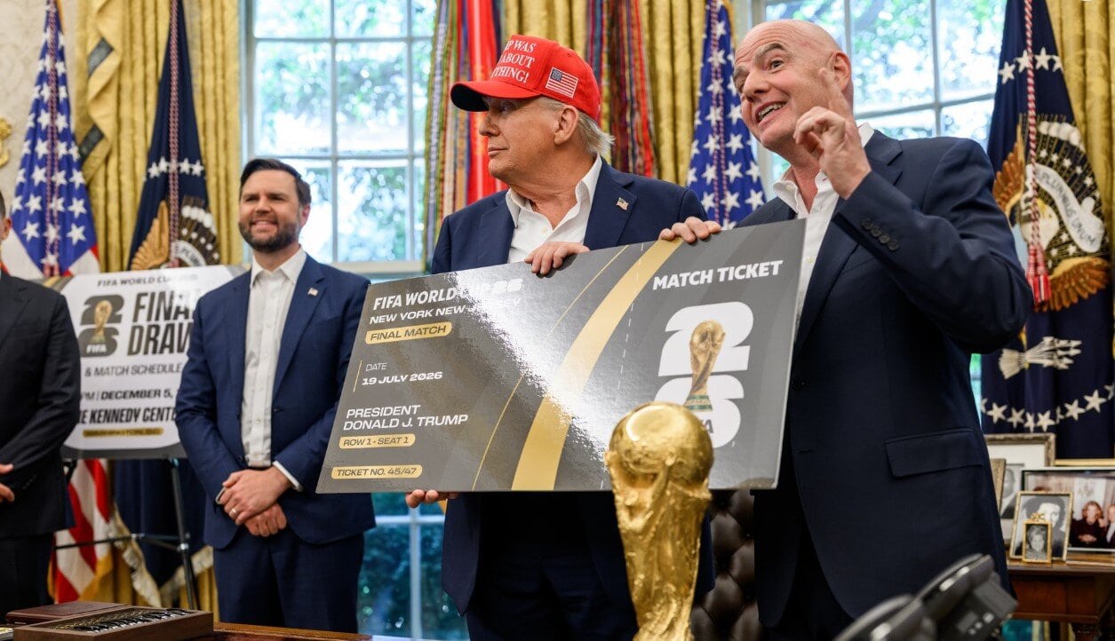 Trump - Infantino -Copa do Mundo