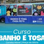 Fundo Social de Rio Grande da Serra abre inscrições para curso gratuito de Banho e Tosa na Carreta Móvel
