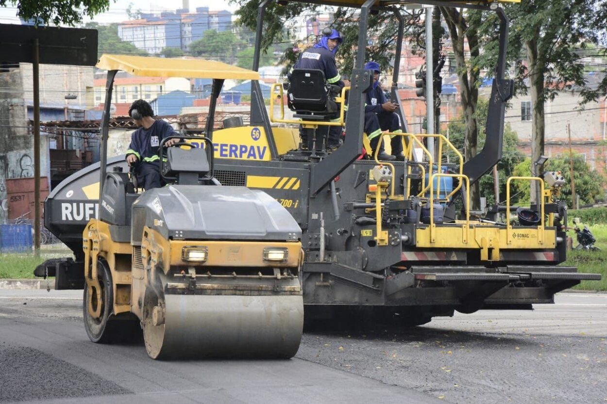 Santo André leva asfalto do programa Rua Nova ao Jardim Itapoan