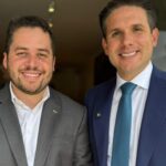 Gilvan encontra Hugo Motta, presidente da Câmara, para debater pautas que impactam orçamento dos municípios. Foto: Divulgação