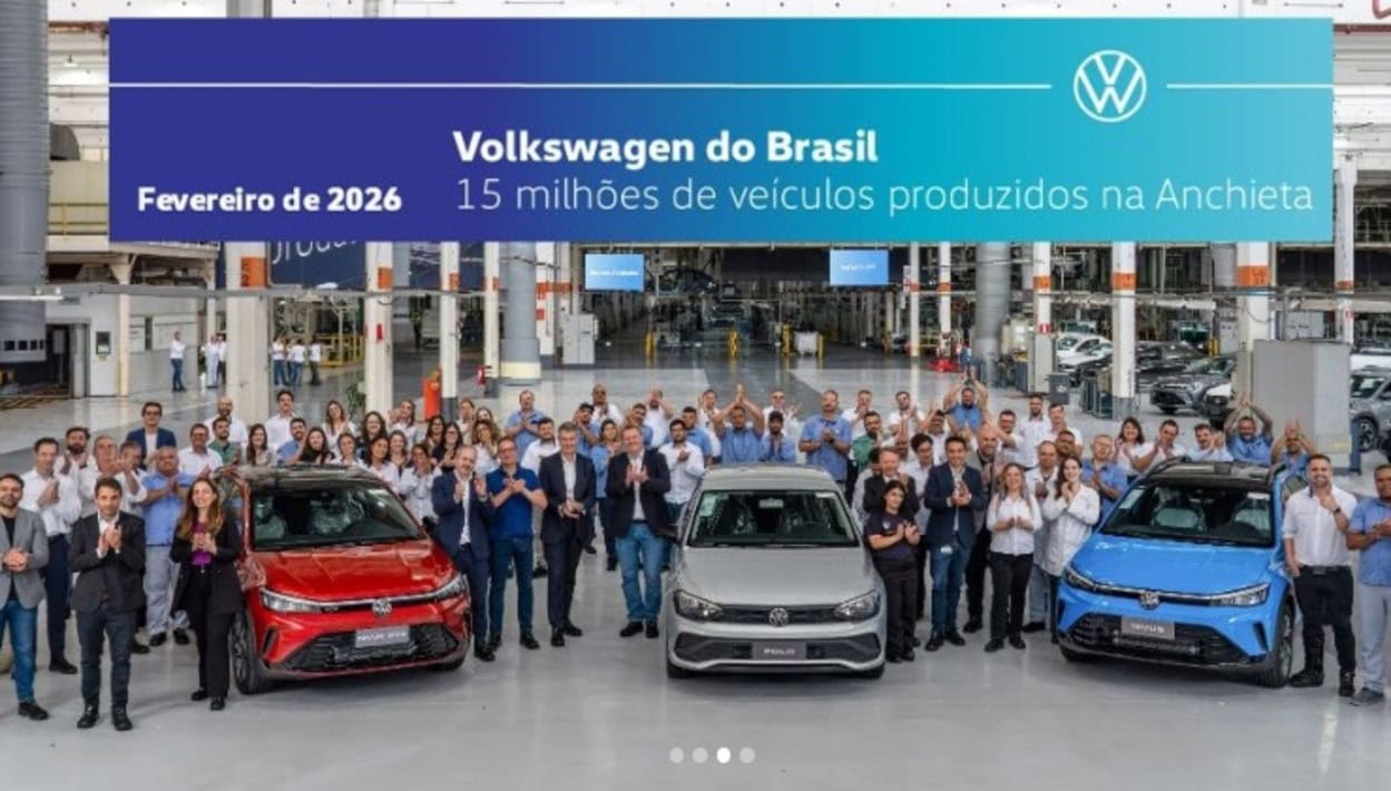 Fábrica da Volkswagen em São Bernardo atinge marca histórica de 15 milhões de veículos