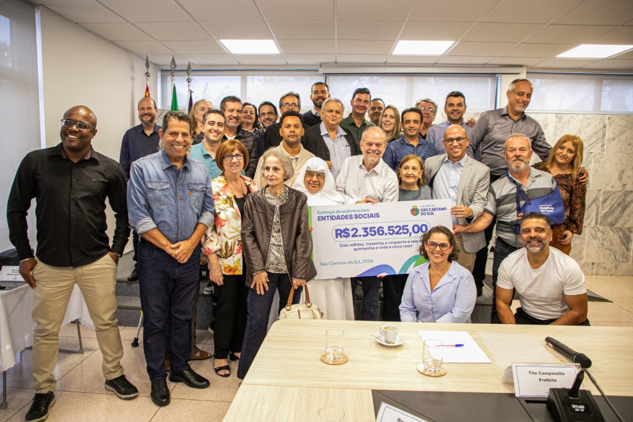 Prefeitura de São Caetano entrega subvenções a 14 entidades do Terceiro Setor