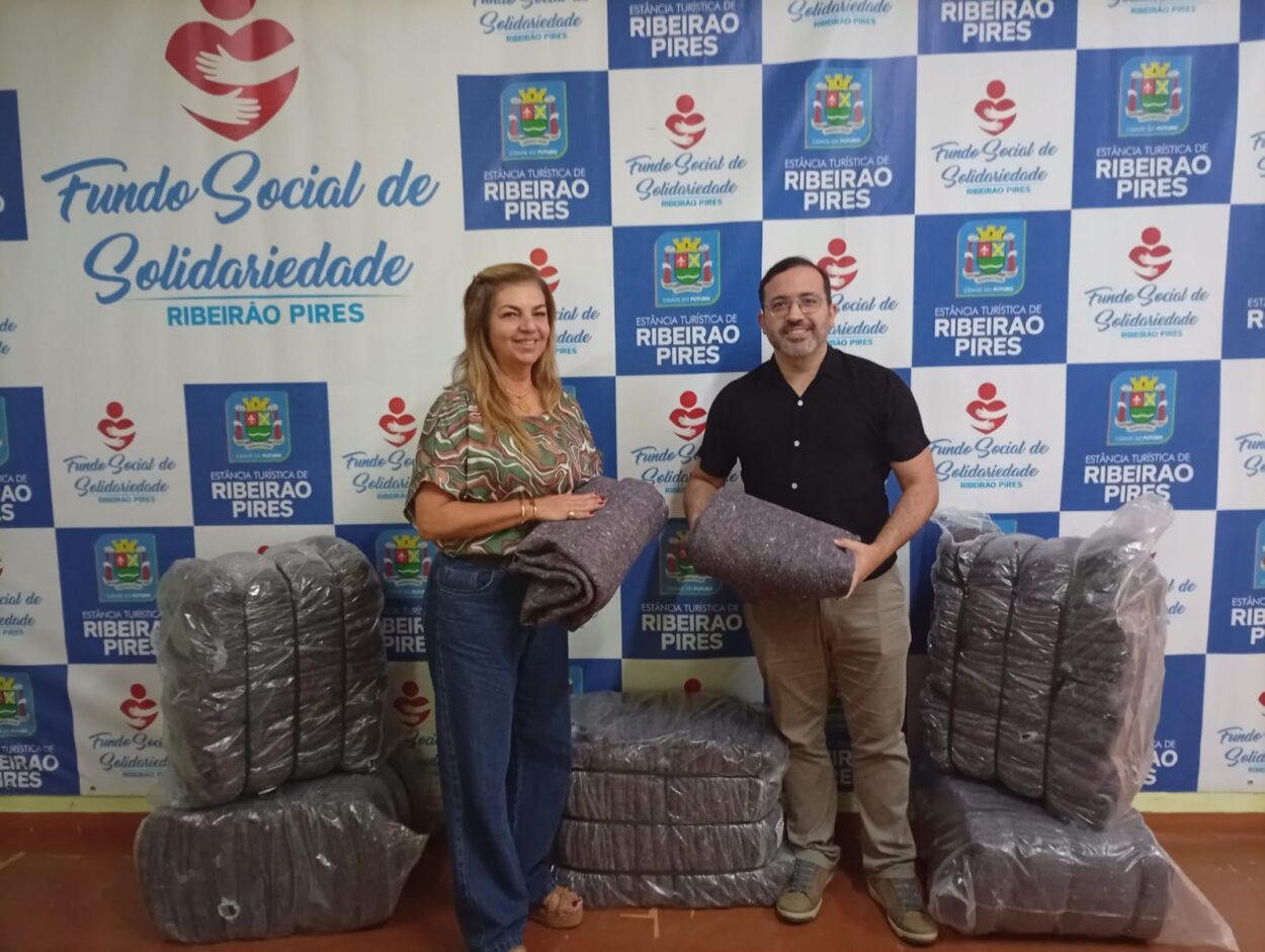 Campanha do Agasalho 2026: SPMar doa 50 cobertores ao Fundo Social de Ribeirão Pires
