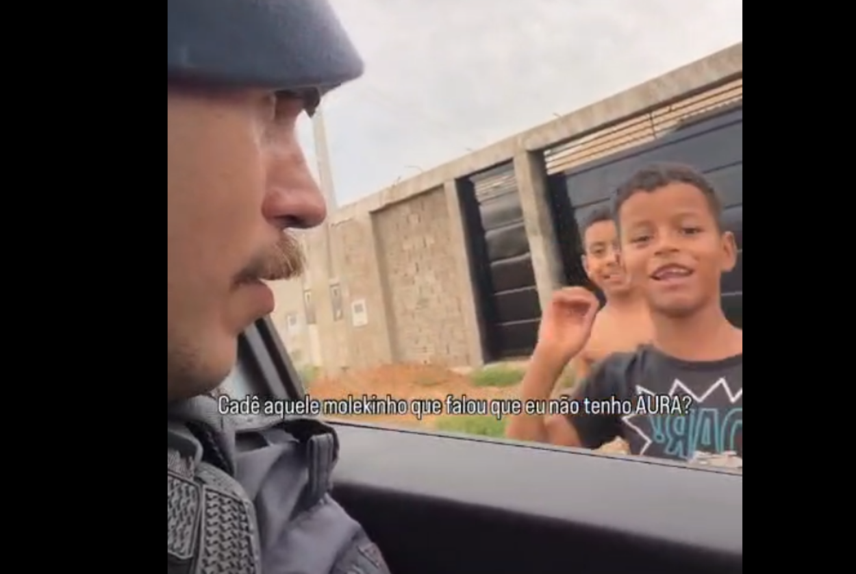 Vídeo de policial militar realizando sonho de crianças comove as redes sociais e viraliza