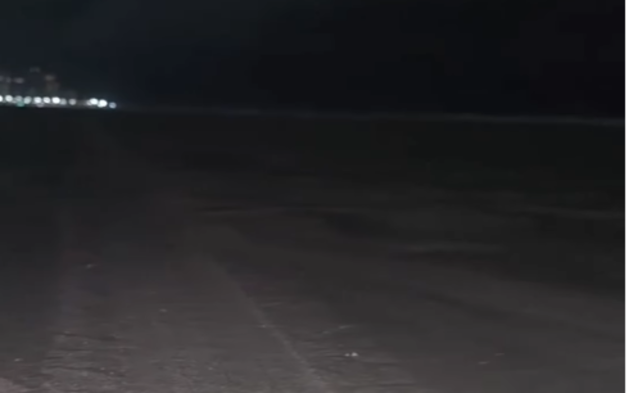 Mar recua em Praia Grande e intriga moradores; entenda o fenômeno