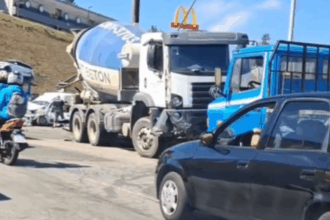 Imagens de seguidores mostram acidente próximo ao Outlet Premium Imigrantes, em São Bernardo