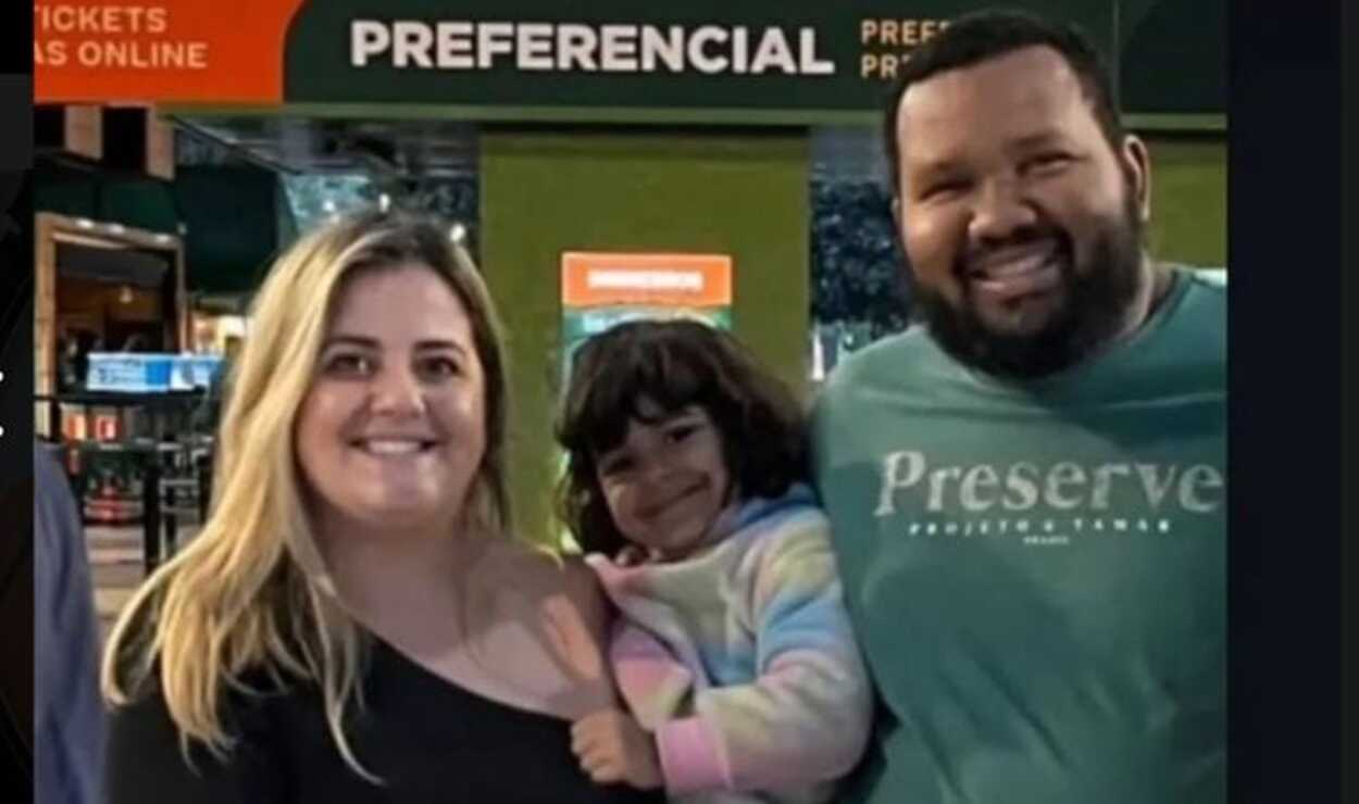 em Bauru, no interior do estado, ocorreu o enterro de Eleandro Almeida Repeker, de 36 anos, conhecido como "Bauru", namorado de Luana (le não é o pai de Ana Luiza). Foto: Reprodução