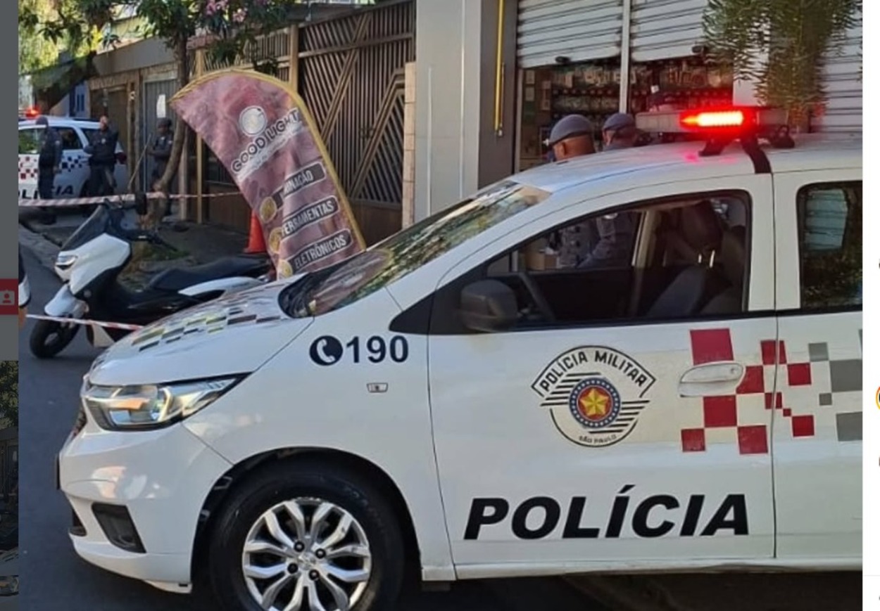 Tentativa de assalto a comércio termina com disparos e veículo roubado recuperado na Pauliceia