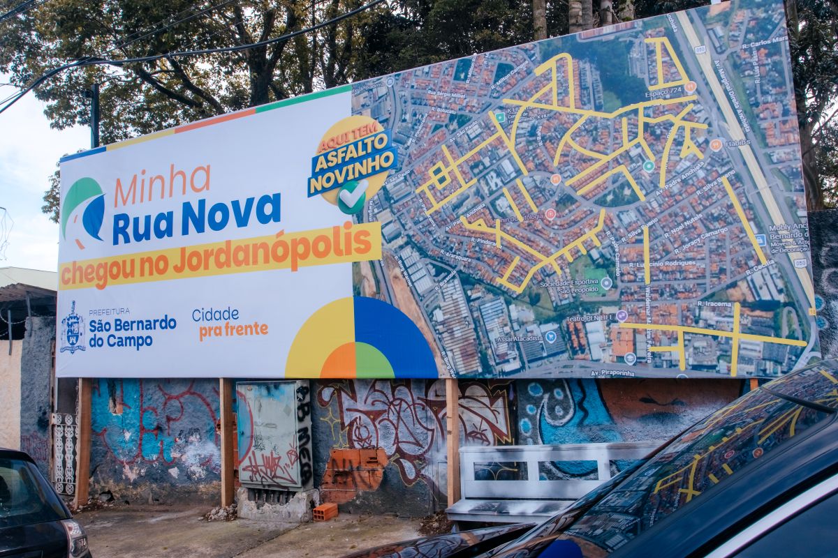 Em São Bernardo, Minha Rua Nova chega ao Jordanópolis com o maior número de vias beneficiadas