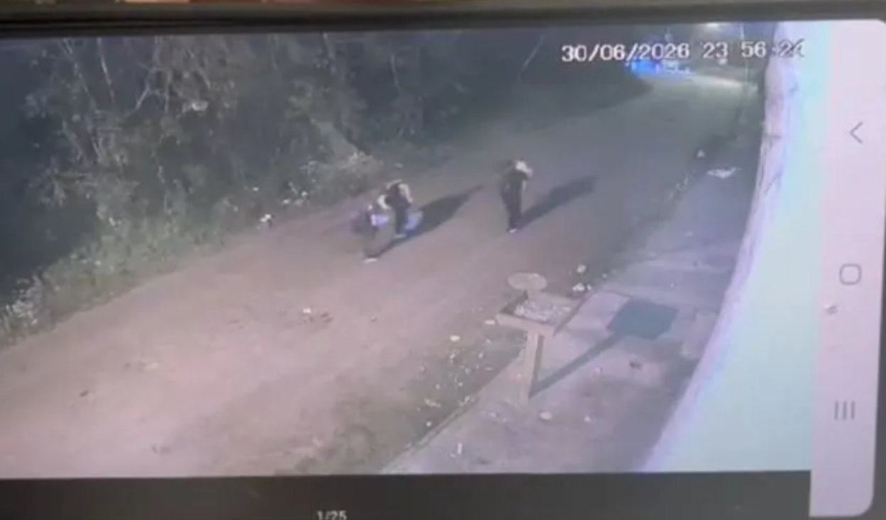Vídeo mostra autor de tiro contra tenente fugindo em estrada de terra no litoral de SP