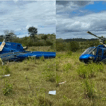 Moradora do PI viraliza ao 'virar repórter' e entrevistar jornalista após pouso de helicóptero. Foto: Reprodução