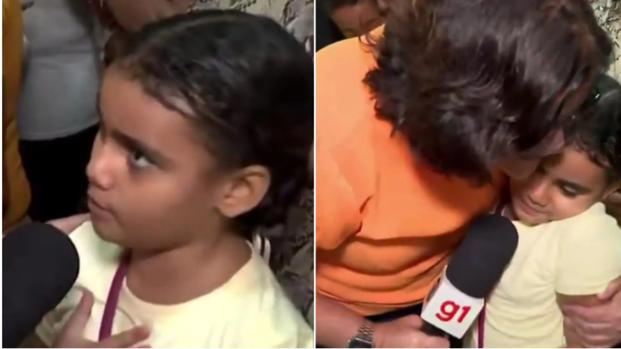Repórter da TV Globo se emociona com relato de menina de 8 anos que perdeu a mãe no Recife