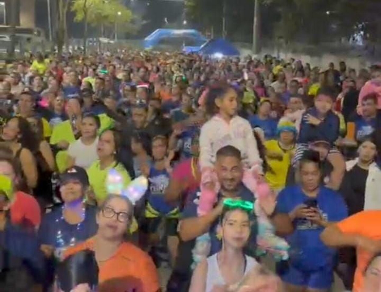 Noite do feriado foi animada com atividades do projeto Corre Com a Gente