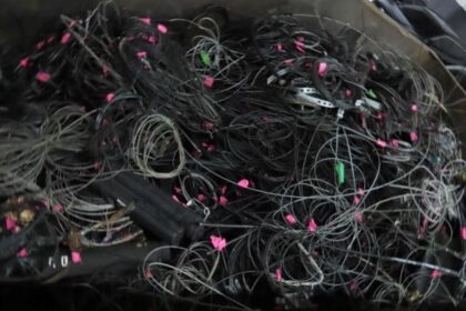 ENEL São Paulo retira 900 quilos de cabos irregulares dos postes em São Bernardo Do Campo