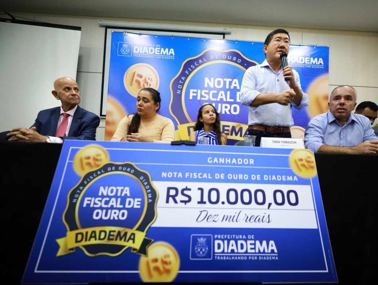 Nota Fiscal de Ouro de Diadema realiza mais uma premiação nesta terça (4/8)