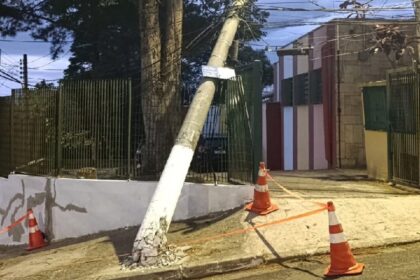 Vendaval derruba árvores e postes e deixa moradores sem energia em Diadema