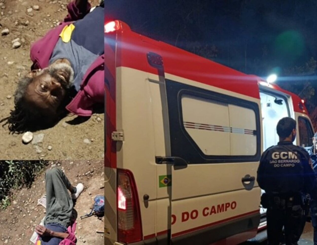 Homem desorientado encontrado na estrada do Montanhão é socorrido ao Hospital de Urgência