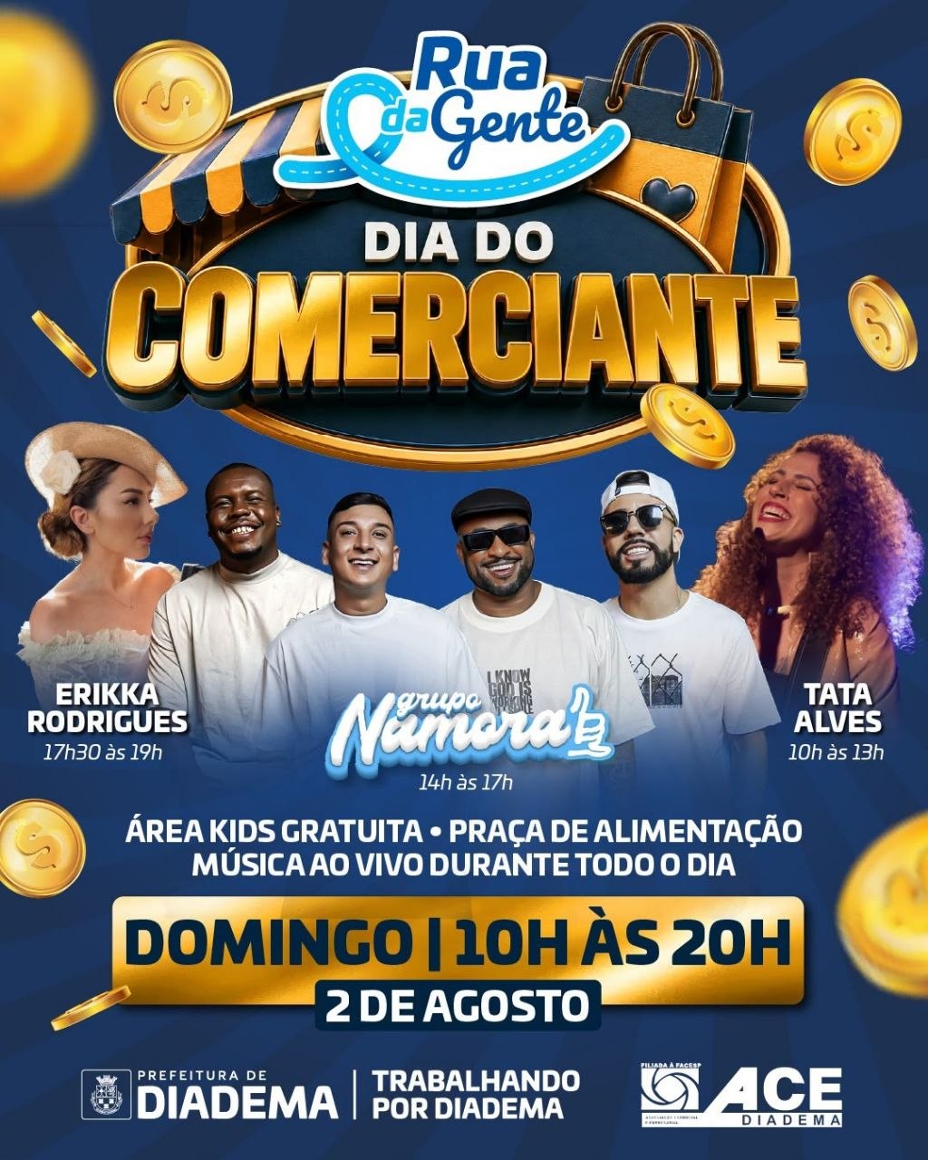 Prefeitura realiza Rua da Gente deste domingo em parceria com Associação Comercial e Empresarial de Diadema