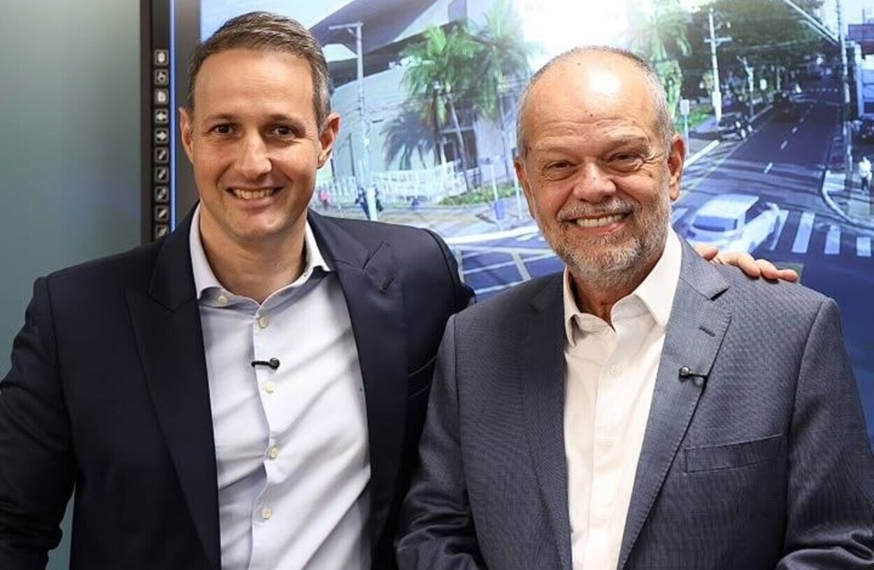 Prefeito Tite Campanella recebe visita de Guilherme Derrite e destaca parceria que fortaleceu o Smart Sanca
