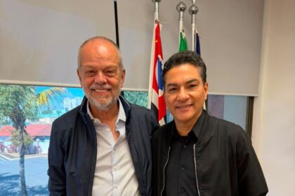 Prefeito Tite Campanella recebe visita do presidente nacional do Republicanos, deputado federal Marcos Pereira