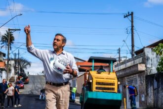 Prefeitura de Ribeirão Pires conclui pavimentação em trecho da Marechal Costa e Silva