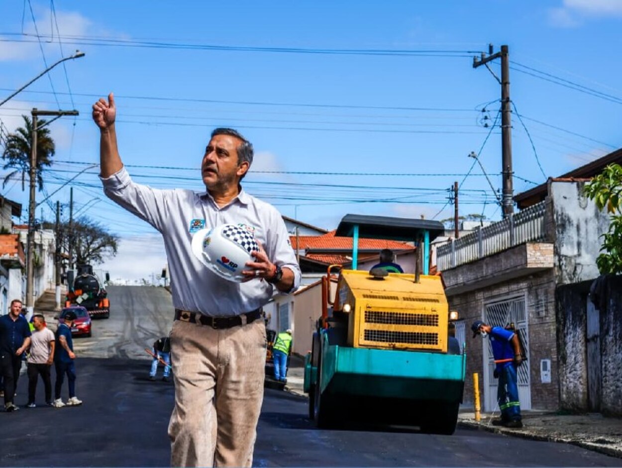 Prefeitura de Ribeirão Pires conclui pavimentação em trecho da Marechal Costa e Silva