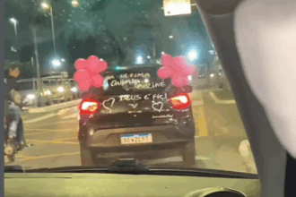 Carreata emociona São Bernardo após moradora vencer etapa contra o câncer