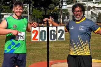 Atleta de São Bernardo bate recorde brasileiro Sub-18 no arremesso de peso e entra no ranking mundial da temporada