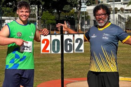 Atleta de São Bernardo bate recorde brasileiro Sub-18 no arremesso de peso e entra no ranking mundial da temporada