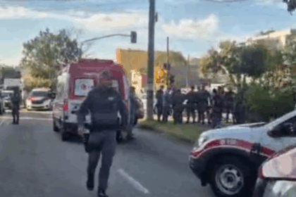 Tentativa de roubo de moto termina com dois suspeitos mortos em confronto com a PM em Santo André