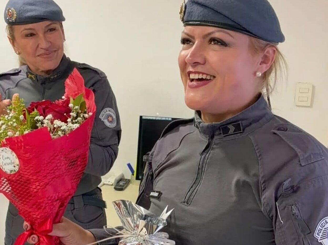A emocionante despedida da sargento de Diadema que dedicou mais de 30 anos à PM   