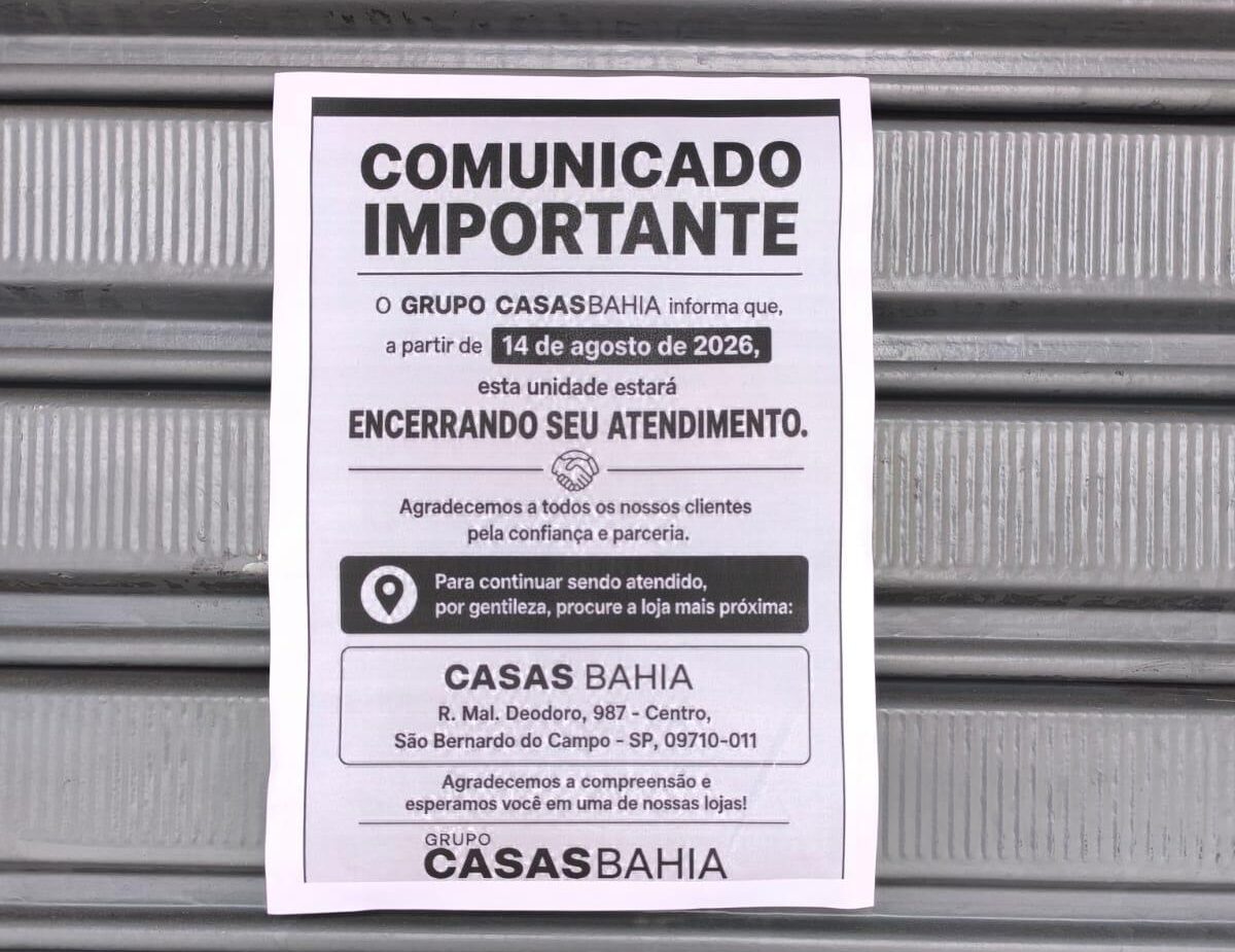 Plano de redução de despesas atinge unidades de rua e grandes shoppings no ABCD Paulista após trimestres de prejuízos bilionários