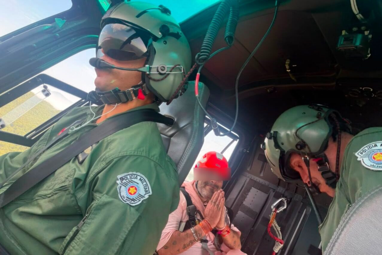 Resgate em Paranapiacaba: apoio aéreo da PM garante a salvação em trilha do Grande ABC