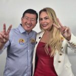Regina Nunes e Taka Yamauchi reforçam aliança política em ato de campanha em Diadema