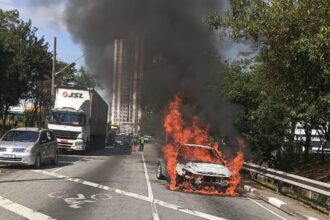 Três acidentes no mesmo trecho da Avenida Antônio Piranga mobilizam trânsito em Diadema