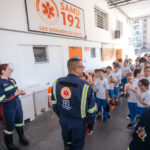 SAMU de São Bernardo promove atividade com estudantes em comemoração ao aniversário da cidade