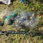 Guarda Ambiental de São Bernardo apreende 40 metros de redes de pesca e carabina de pressão às margens da Billings