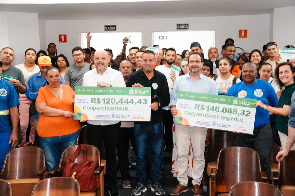 Cooperativas de São Bernardo reciclam mais de 1,4 mil toneladas de materiais em dois meses