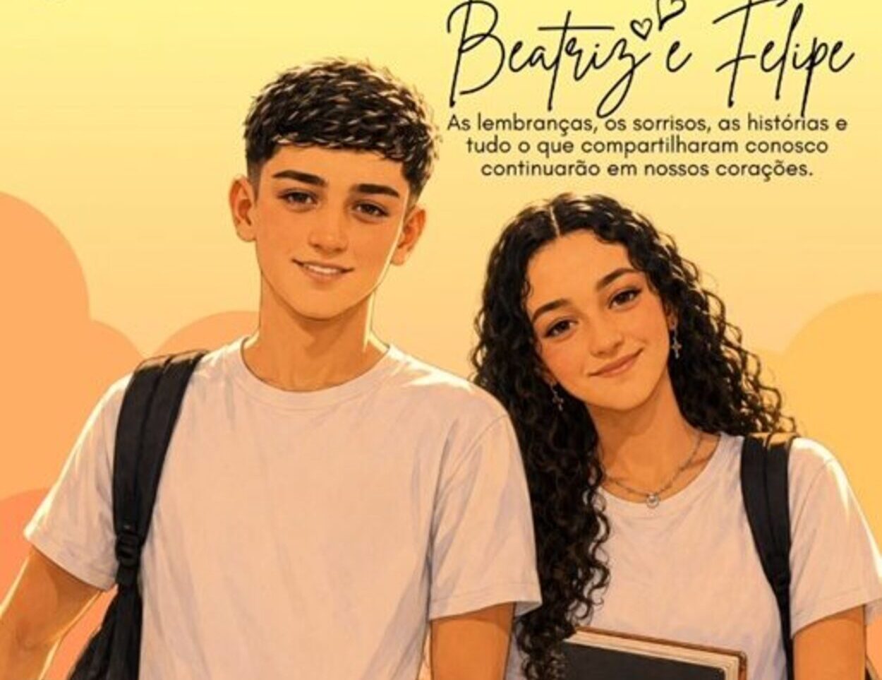 Colégio e comunidade do ABC se despedem dos irmãos Beatriz e Felipe