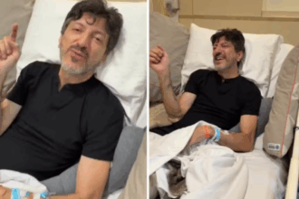 Em recuperação no hospital, Lito Sousa comemora a marca de 4 milhões de seguidores. Foto: Reprodução
